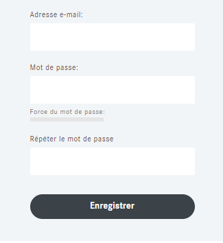 Renseigner son email et mot de passe