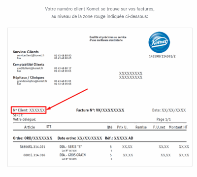 Où trouver son numéro client